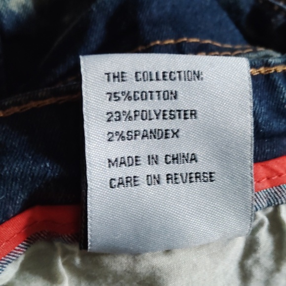 Encrypted Distressed Denim Jeans size W 34 L 32 - Picture 15 of 15